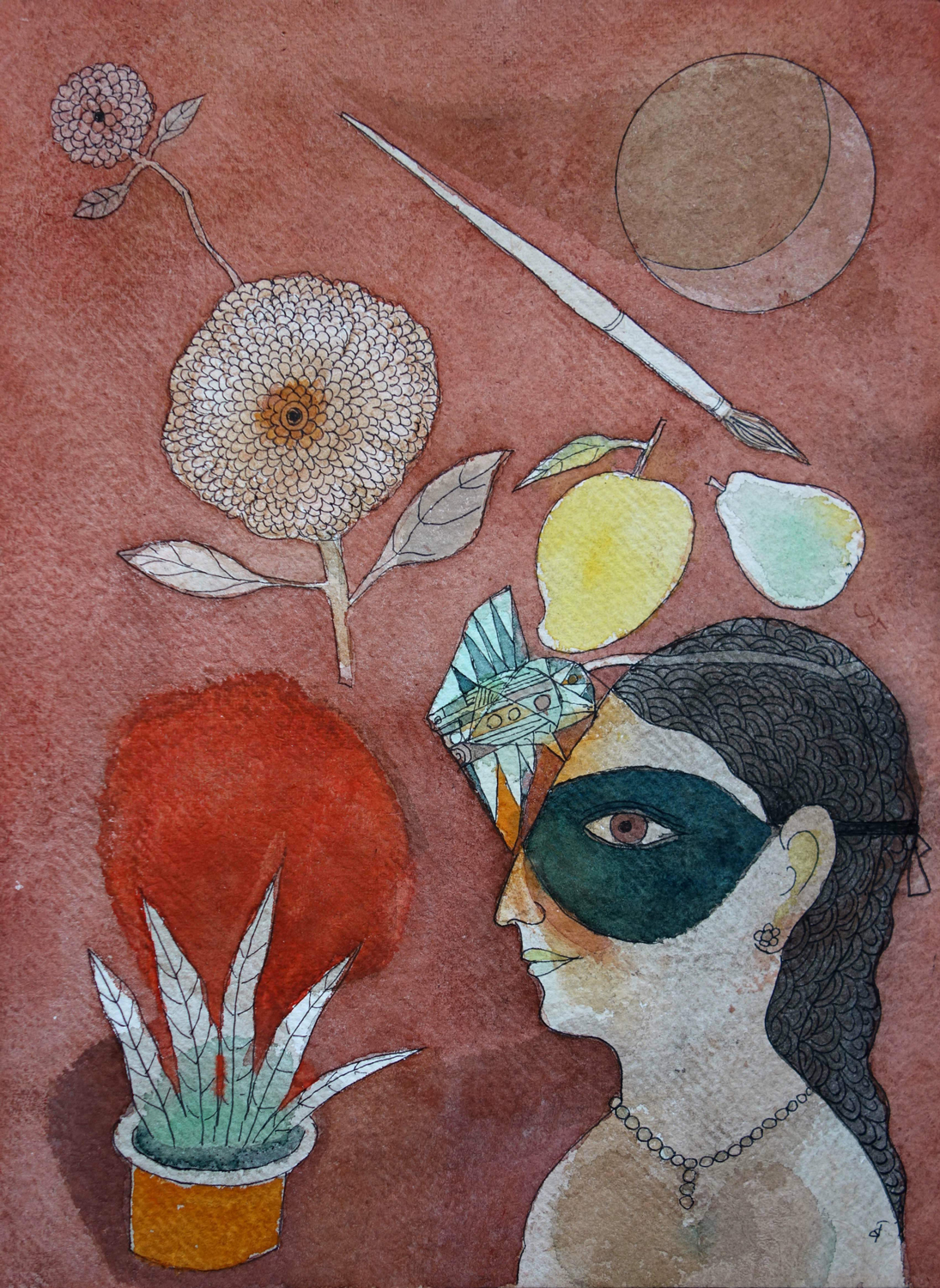 ''Maked Woman, Artisti Brush etc.''